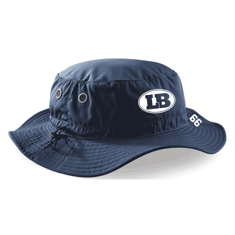 BC088 beechfield cargo bucket hat bucket london blitz american football club navy navy finsbury park