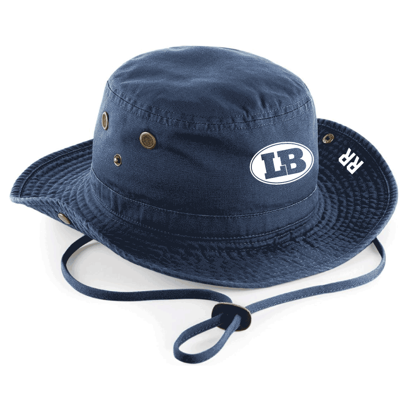 BC789 beechfield outback hat bucket london blitz american football club navy navy finsbury park