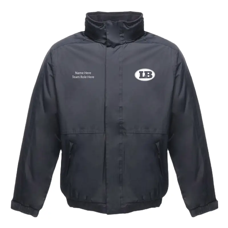 Regatta professional RG045 dover jacket fleece-lined waterproof london blitz amercian football club navy