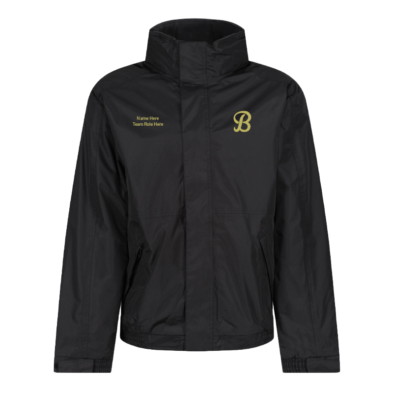 regatta professional rg045 dover jacket windproof waterproof brunel burners american football afc brunel university