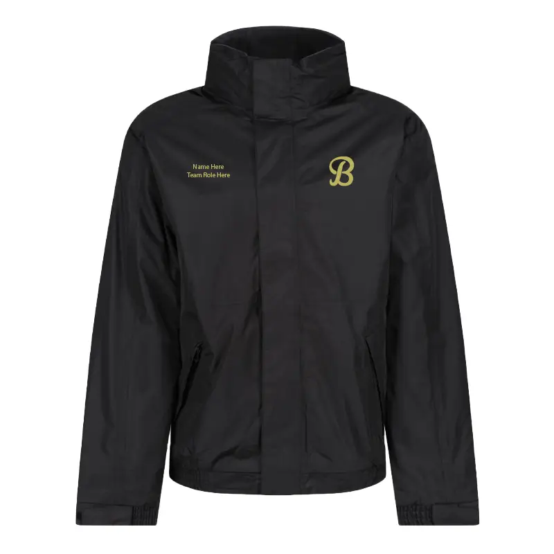 regatta professional rg045 dover jacket windproof waterproof brunel burners american football afc brunel university