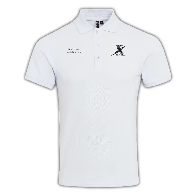 PR630 PREMIER COOL PLUS POLO SHIRT KENT EXILES AMERICAN FOOTBALL CLUB AFC BRITISH AMERICAN FOOTBALL BAFA