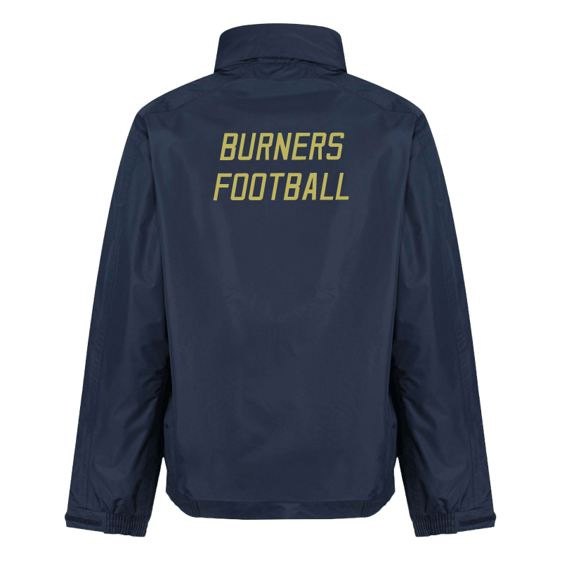 regatta professional rg045 dover jacket windproof waterproof brunel burners american football afc brunel university