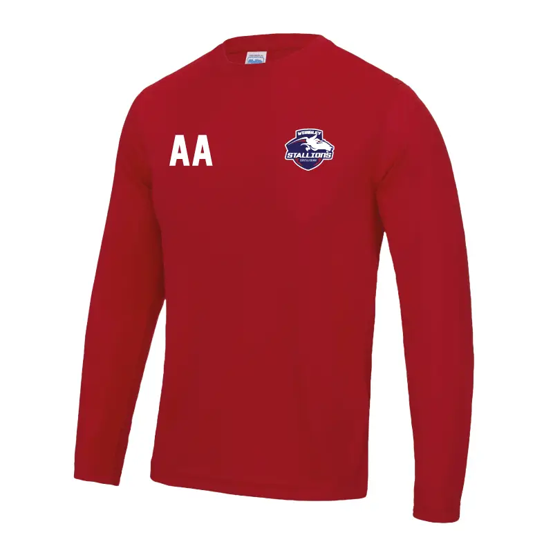 JC002 AWDI longsleeve performance tee Wembley Stallions afc american football middlesex