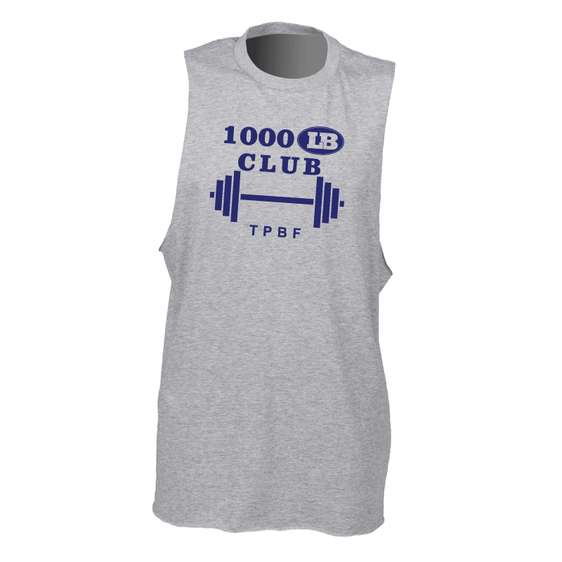 London Blitz AFC American Football Club 1000lb club SF232 sleeveless tee High neck slash armhole vest