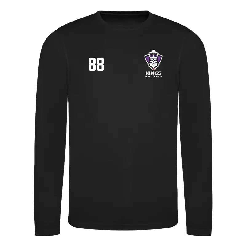 Kings from the south south kings u19s american football british togs by emma JC002 awdi performance shirt longsleeve