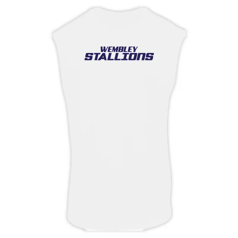 new morning studios sleeveless tee NM016 midweight softstyle tee wembley stallions afc american football club british american football bafa divion div 1 one south southern prem premier south craig barnes hertfordshire cheetahs fucking wanker any questions? a different animal warren smart jackie smart rickel rychus rix aaron rotcay sam mintz tedd watts champions 2 claps and a rick flair stallions afc