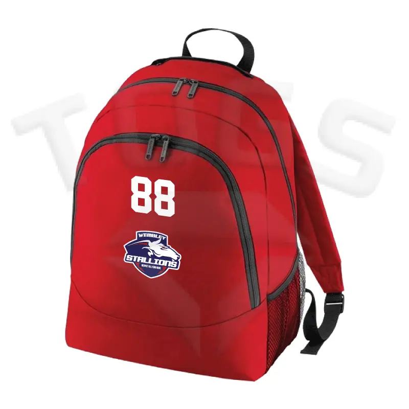 bagbase bag base BG212 rucksack back pack backpack respect all fear none wembley stallions afc american football club universal
