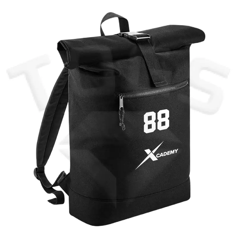 BG286 BagBase Recycled Roll-Top Backpack kent exiles afc bag base bagbase quadra bg200 freestyle holdall kent exiles afc american football club once an exile always an exile