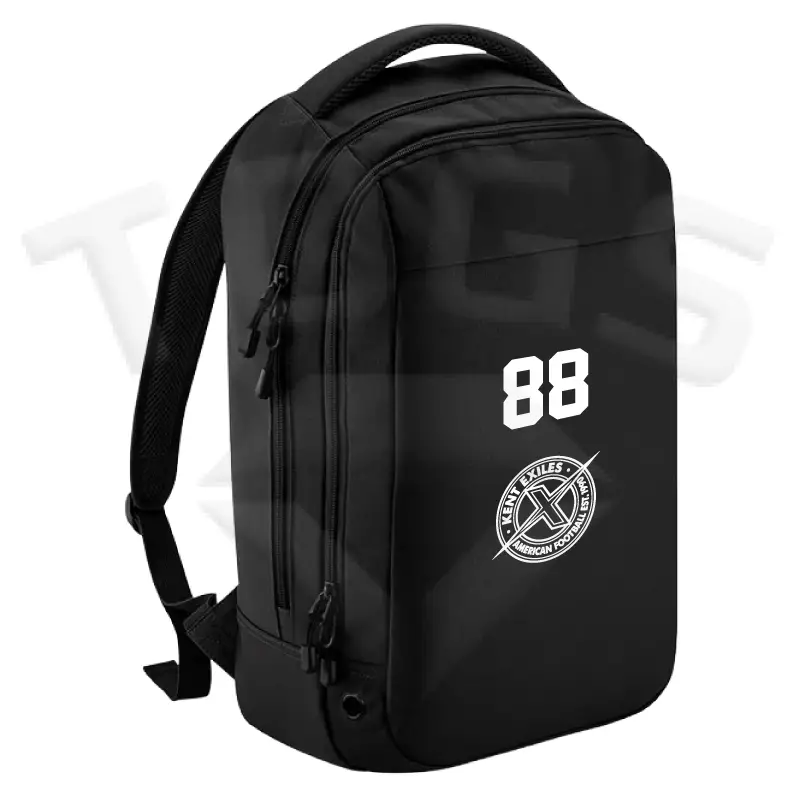 BG545 ATHLEISURE SPORTS Backpack kent exiles afc bag base bagbase quadra bg200 freestyle holdall kent exiles afc american football club once an exile always an exile