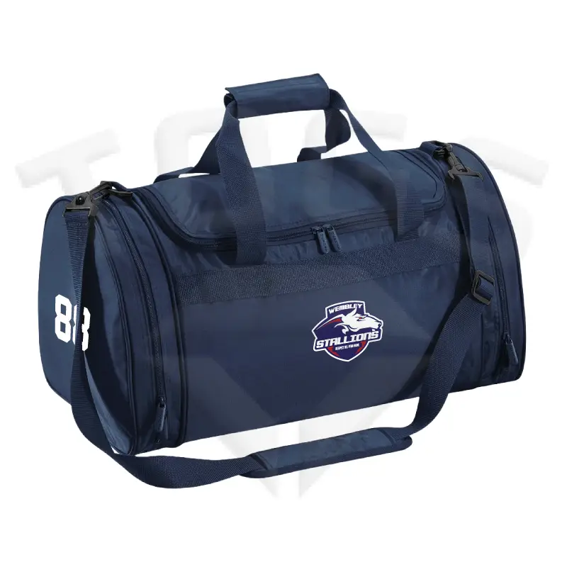 quadra qd70 qd070 freestyle team holdall NAVY WEMBLEY STALLIONS AFC AMERICAN FOOTBALL CLUB BILLY THE HORSE NORTH LONDON WEST LONDON BRITISH AMERICAN FOOTBALL