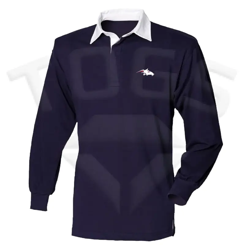 FR100 FR01M FRONT ROW RUGBY SHIRT RESPECT ALL FEAR NONE red white NAVY WEMBLEY STALLIONS AFC AMERICAN FOOTBALL CLUB BILLY THE HORSE NORTH LONDON WEST LONDON BRITISH AMERICAN FOOTBALL