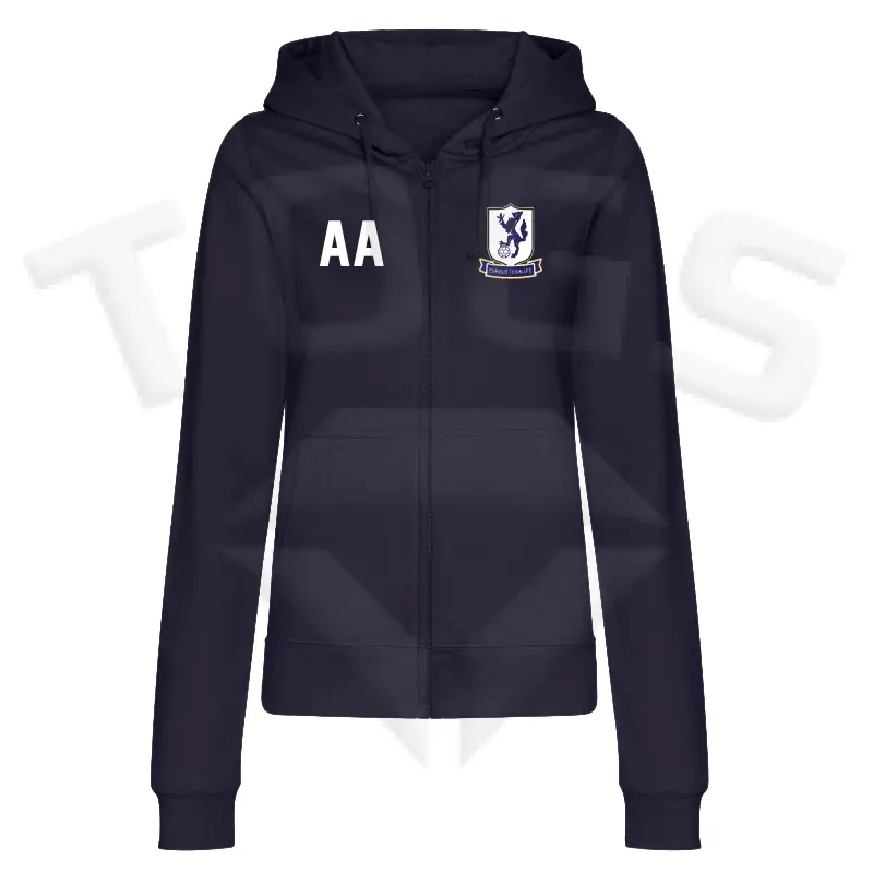 JH050f jh30f zipped zip awdi all we do is just hoods hoodie hooded sweatshirt women ladies girls enfield town football club ladies football club lfc togsbyemma