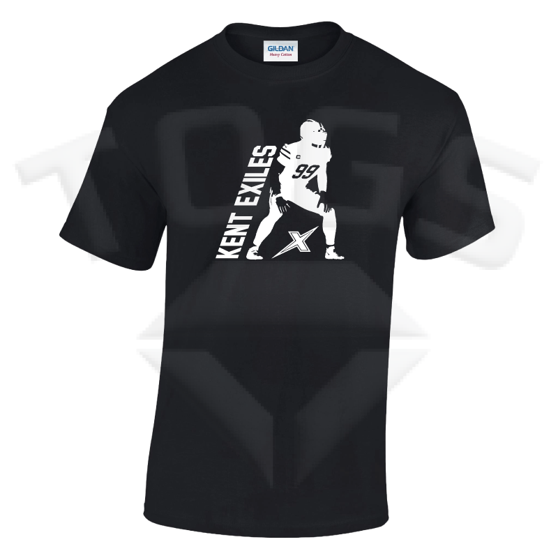 drive GILDAN GD024 GD24 GD15 GD015 MIDWEIGHT SOFTYLE TEE AMERICAN FOOTBALL PLAYER DESIGN London kent exiles afc bromley beaverwood