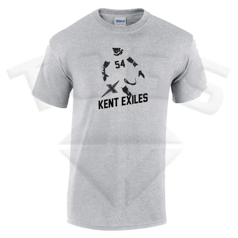 intense GILDAN GD024 GD24 GD15 GD015 MIDWEIGHT SOFTYLE TEE AMERICAN FOOTBALL PLAYER DESIGN London kent exiles afc bromley beaverwood