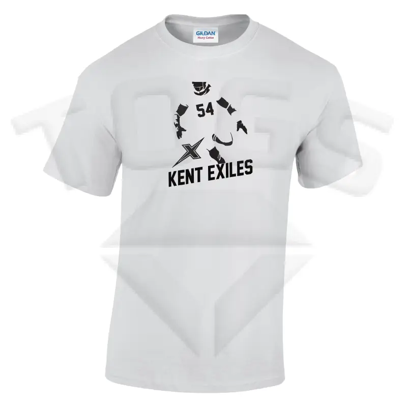 intense GILDAN GD024 GD24 GD15 GD015 MIDWEIGHT SOFTYLE TEE AMERICAN FOOTBALL PLAYER DESIGN London kent exiles afc bromley beaverwood