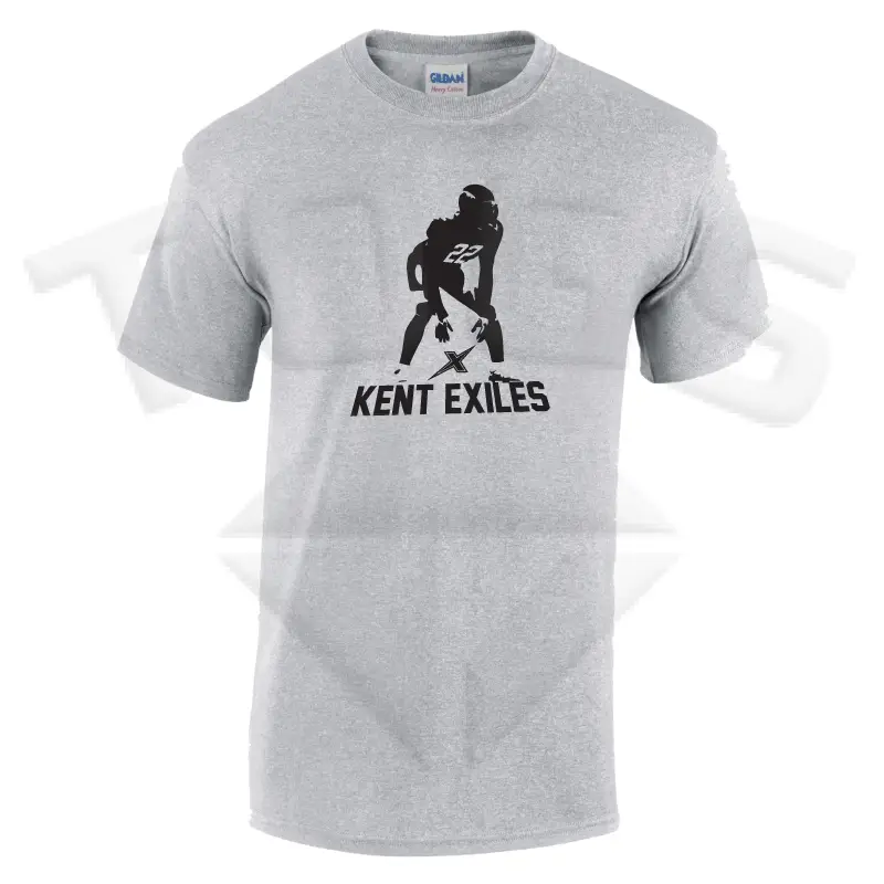 lockdown GILDAN GD024 GD24 GD15 GD015 MIDWEIGHT SOFTYLE TEE AMERICAN FOOTBALL PLAYER DESIGN London kent exiles afc bromley beaverwood