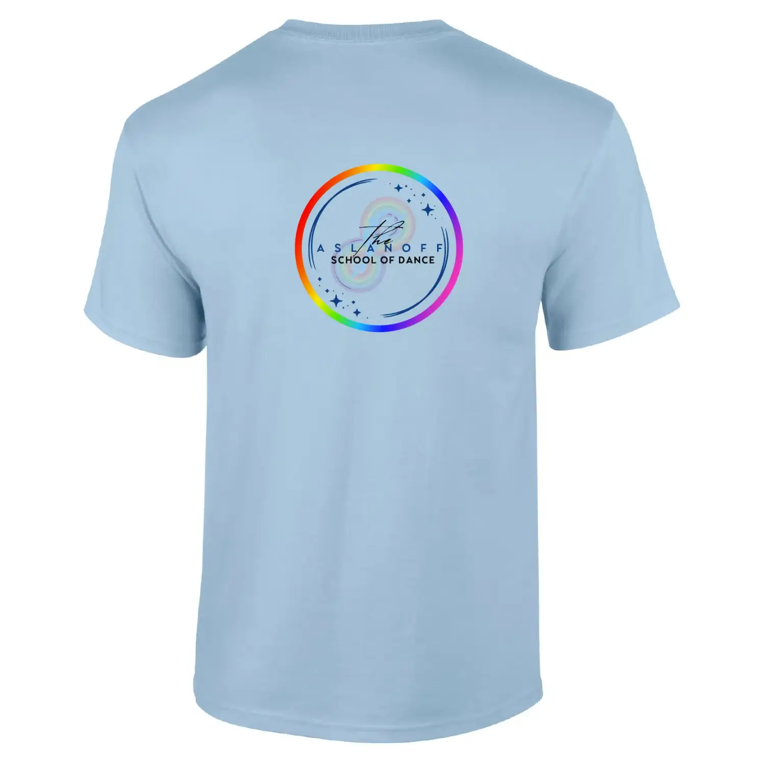 aslanoff school of dance tee adult child Giladan GD024 GD15 light blue SEN