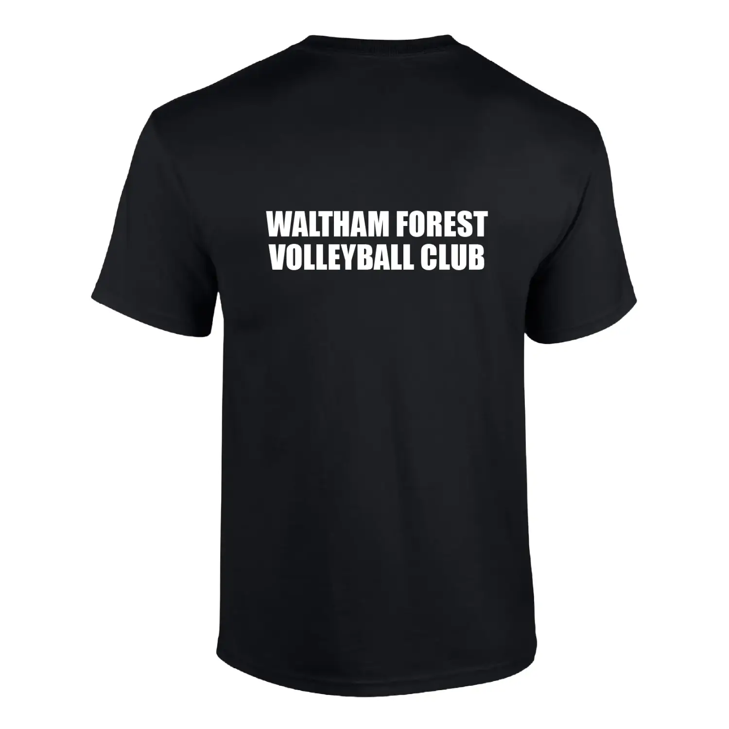gildan black gd001 gd005 tee waltham forest volleyball club